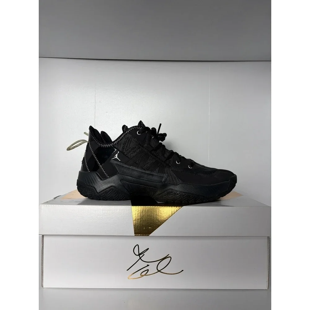 Size 9 - Air Jordan One Take 2 Black Metallic Silver